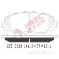 FMSI D1211 PAT DE FREIO CERAMICA PARA TOYOTA